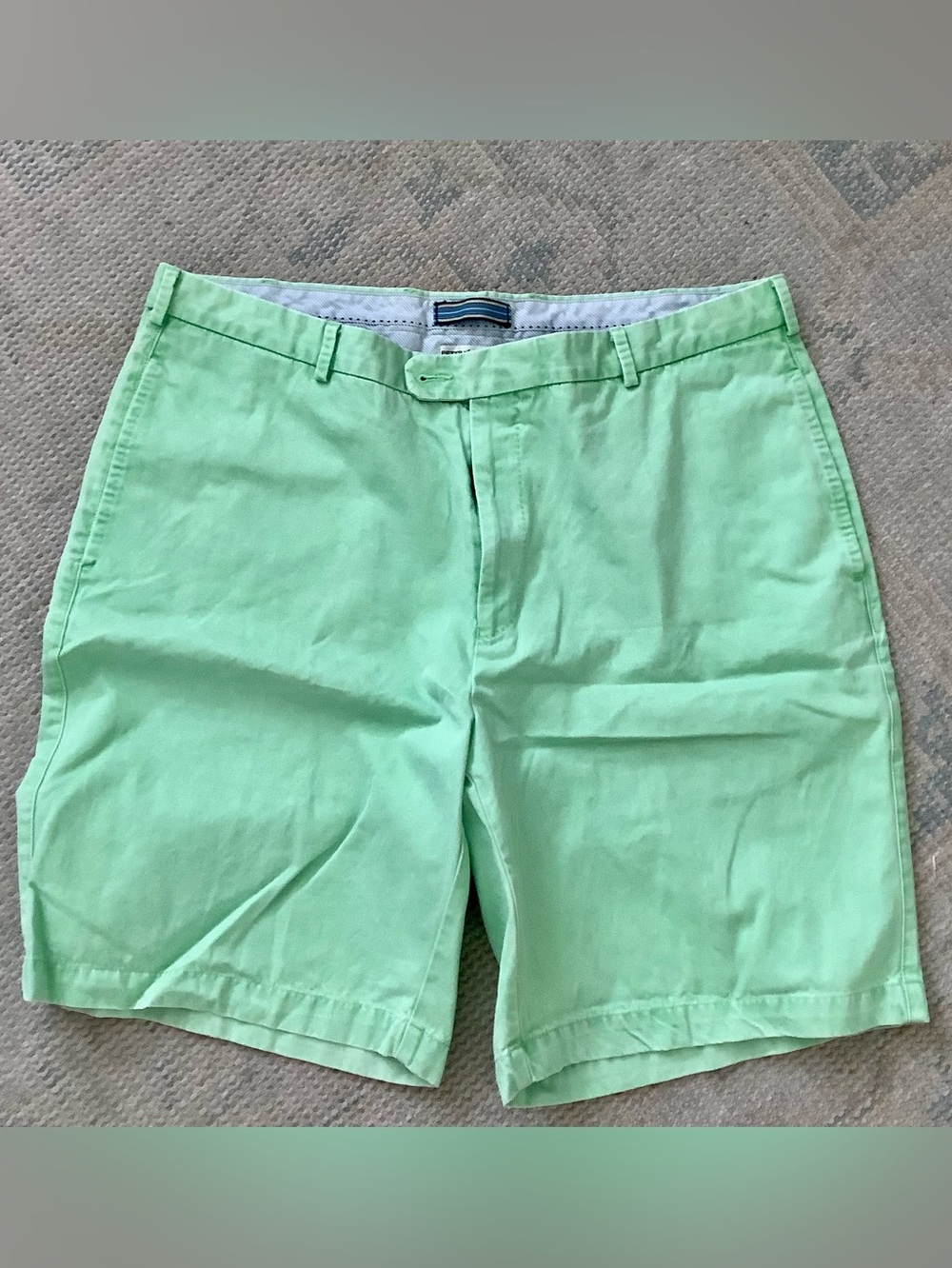 Peter Millar Mint Green Chino Prima Cotton Shorts Golf - Men’s Sz 38